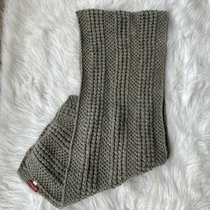 Merona Scarf Chunky Knit Gray Long Warm Winter 70” X 11” Target Work Career